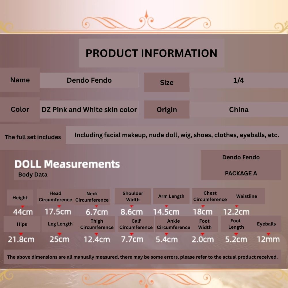 BJD Dendro Fendo - U1262 Authentic BJD Doll Body | Han-Yang Fusion Style Girl | SD Poseable Jointed Fashion Art Doll - 1/4 Scale