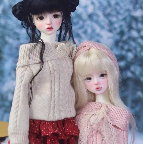 BJD Lily of the Valley - 1/4 Original Female Doll with Nude Body, SD Jointed Figurine