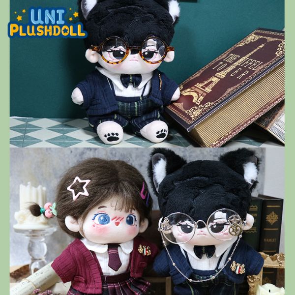 Uni Plush Doll Academic Knitted Autumn and Winter Coat British Uniform 20cm Plush Cotton Doll Clothes