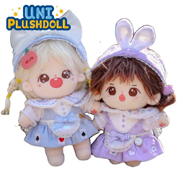 Uni Plush Doll Alice Cute Dress Set 20cm Plush Cotton Doll Clothes