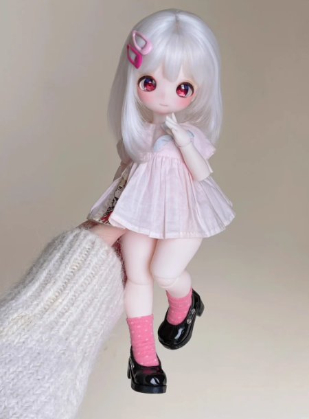 BJD Smiling Bear Girl-  Official Female Base Model in SD Style - 1/6 Scale