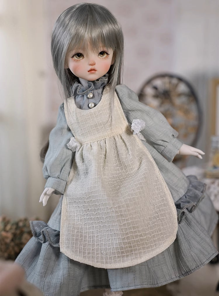 BJD Autumn/Winter Vibe with Lamb Headscarf - U1263 Original BJD Girl Doll | SD-Style Cute Poseable Doll- 1/6 Scale