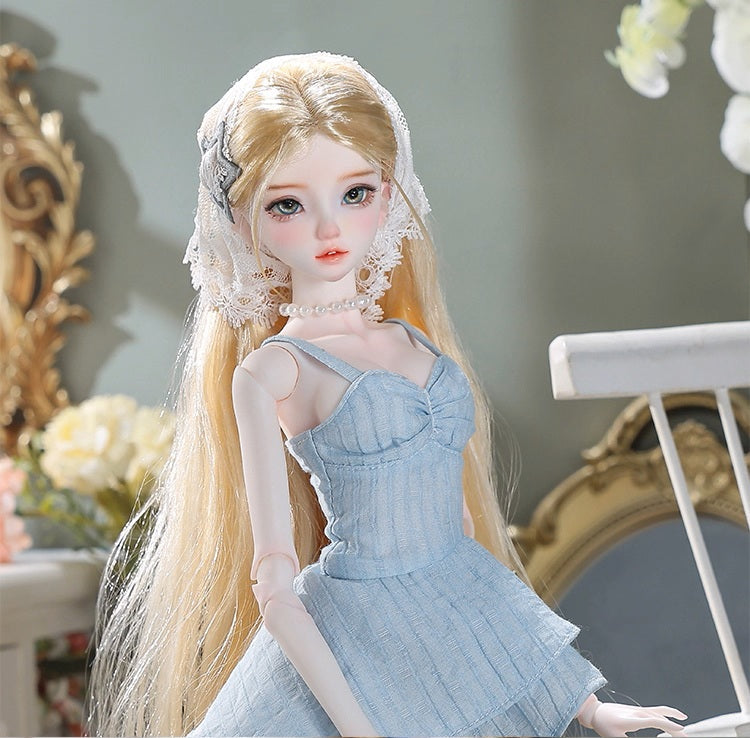 BJD Wenwen & Nuannuan - U1264 Authentic BJD Doll  | Dress-Up Dolls with French Vintage Style | Handmade Resin Humanoid Dolls| 1/4 Scale