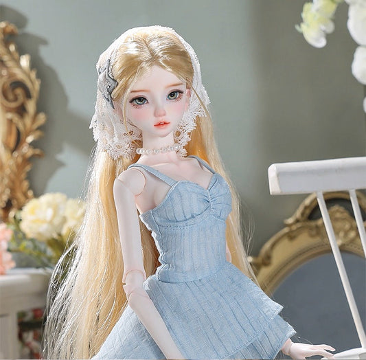 BJD Wenwen & Nuannuan - U1264 Authentic BJD Doll  | Dress-Up Dolls with French Vintage Style | Handmade Resin Humanoid Dolls| 1/4 Scale