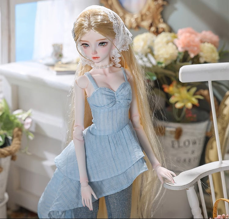BJD Wenwen & Nuannuan - U1264 Authentic BJD Doll  | Dress-Up Dolls with French Vintage Style | Handmade Resin Humanoid Dolls| 1/4 Scale