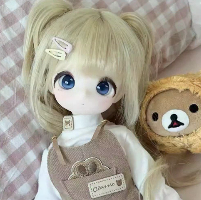 BJD Smiling Bear Doll - Official Female Doll Base Model in SD Figurine- 1/4 Scale