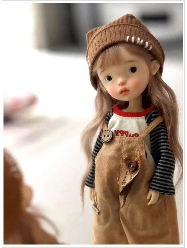 BJD Blue Bean- U1239  Adorable Xiao Bu, SD doll, BJD blank body, resin nude doll with makeup, gift.- 1/6 Scale