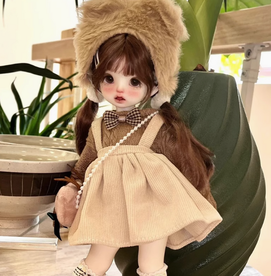 BJD Carol - 1/6 Original BJD Female Doll with Nude Body, SD Figurine