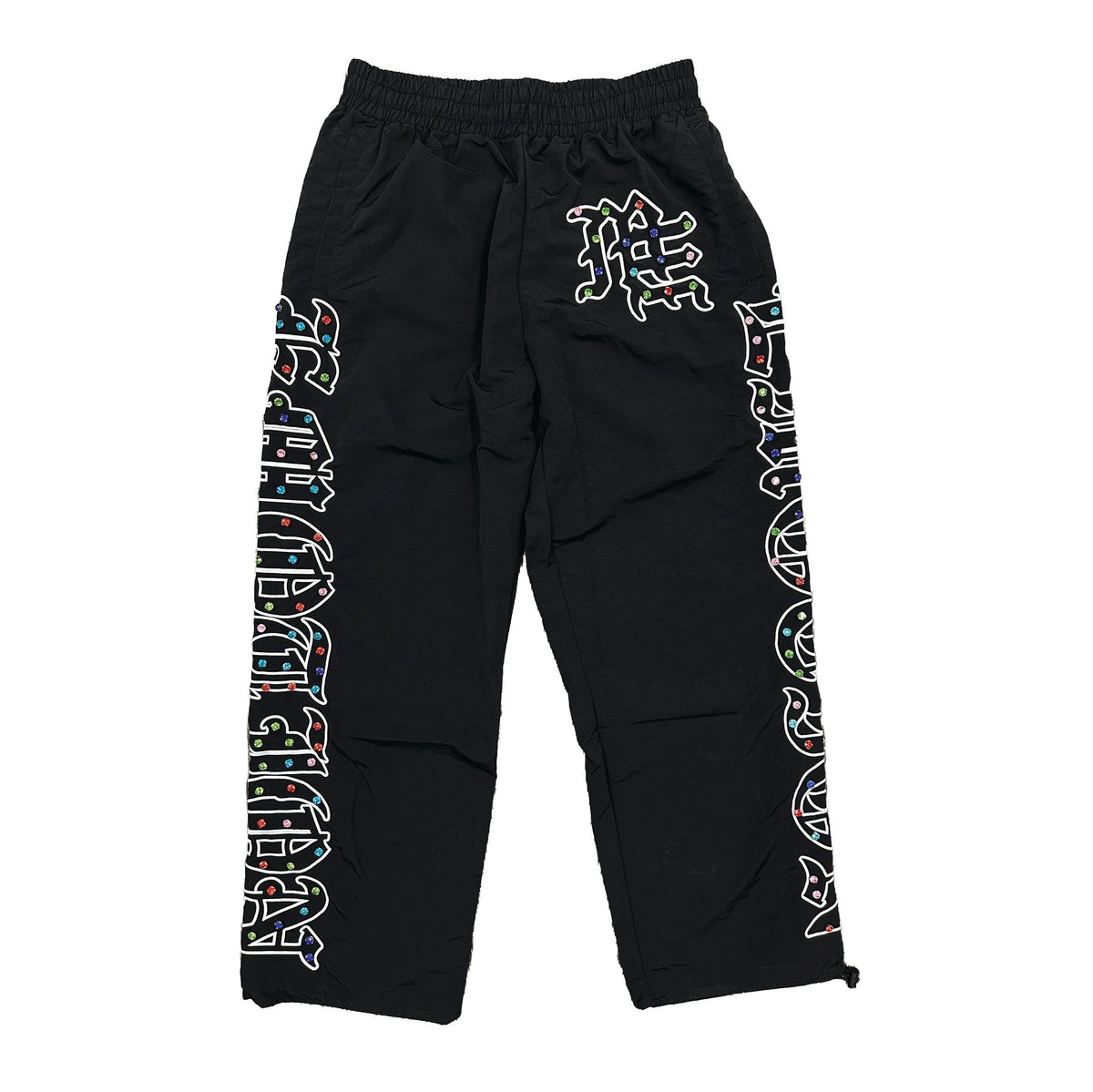 “ME” rhinestone Nylon Pants