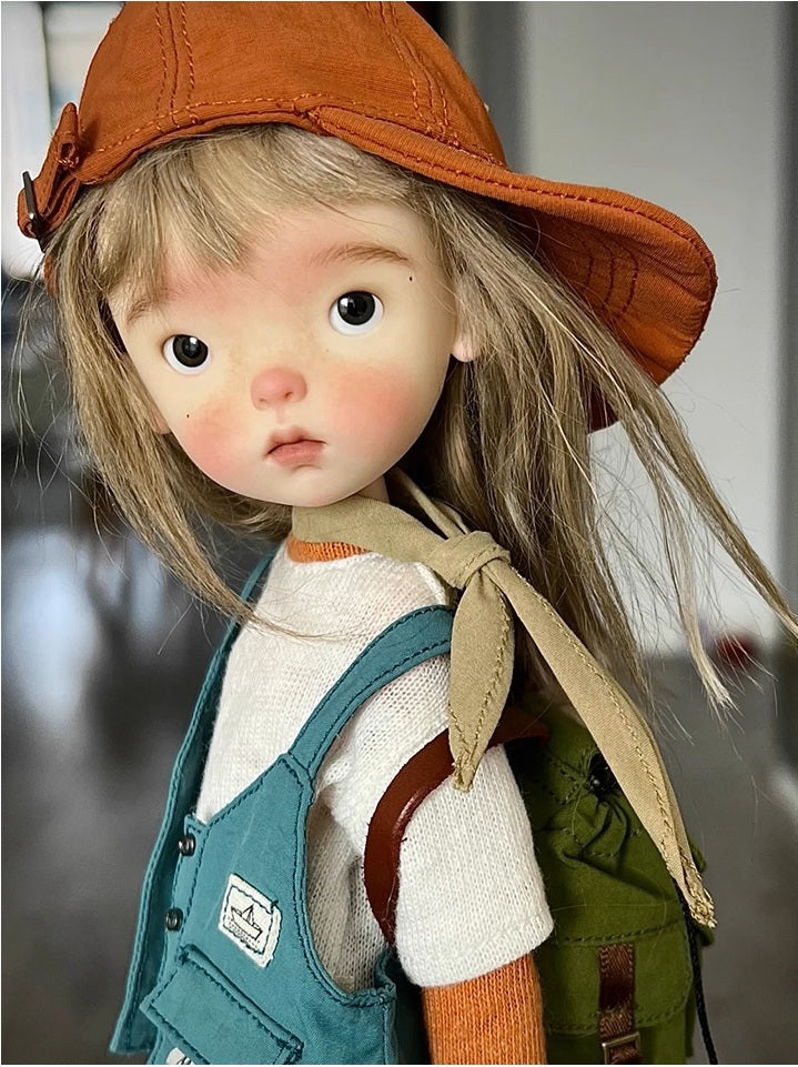 BJD Blue Bean- U1237 Adorable Xiao Bu, special body, SD doll, BJD blank body, resin nude doll with makeup, gift- 1/6 Scale