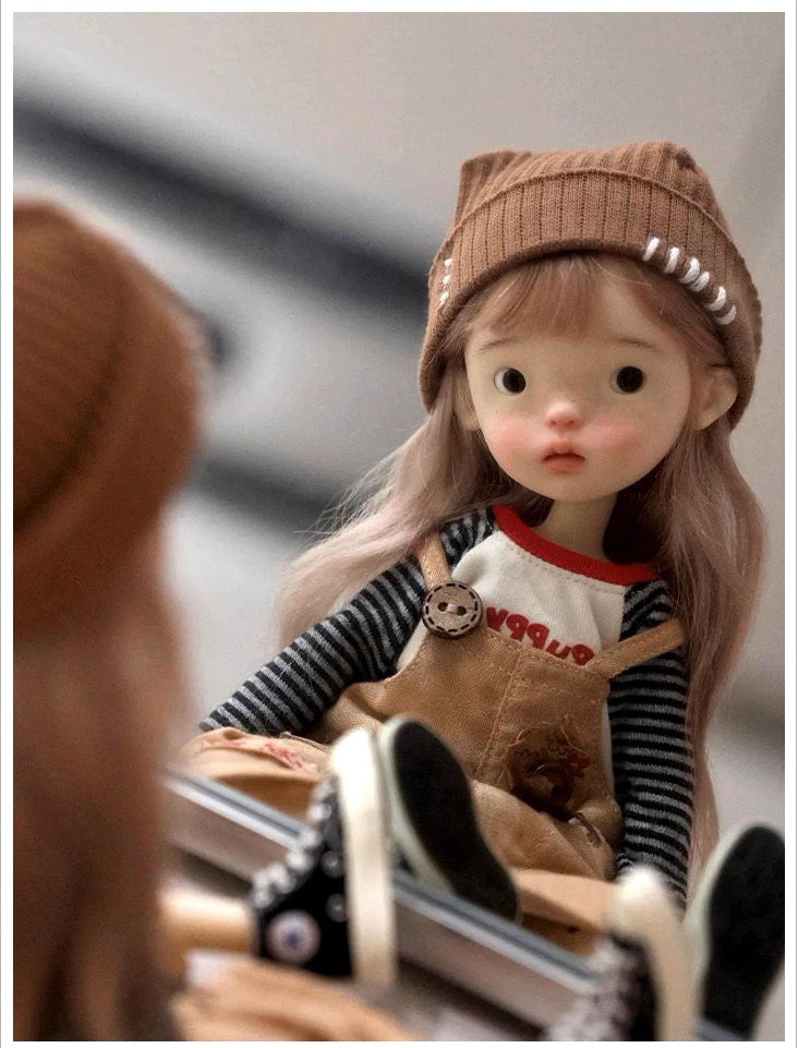BJD Blue Bean- U1239  Adorable Xiao Bu, SD doll, BJD blank body, resin nude doll with makeup, gift.- 1/6 Scale