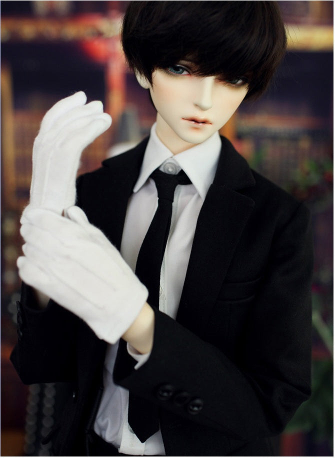 BJD [Men's Clothing] Black suit set - U1234 mature male, muscular male, men's clothing, customizable sizes- 1/4 Scale
