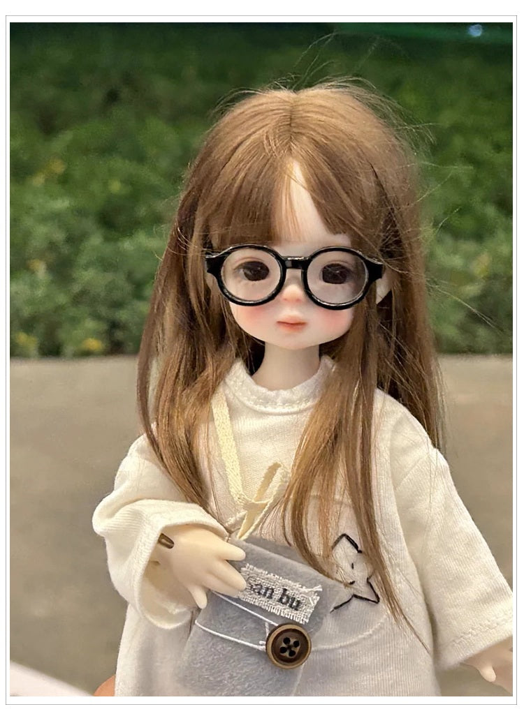 BJD  Smiling 'Soo' - U1244 Exquisite and Adorable Girl Doll, Advanced Jointed, Movable Humanoid Figurine- 1/6 Scale