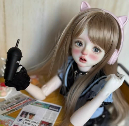 BJD Saki - Official Female Doll Full Set | Authentic BJD Base Model with SD Makeup -  1/4 Scale