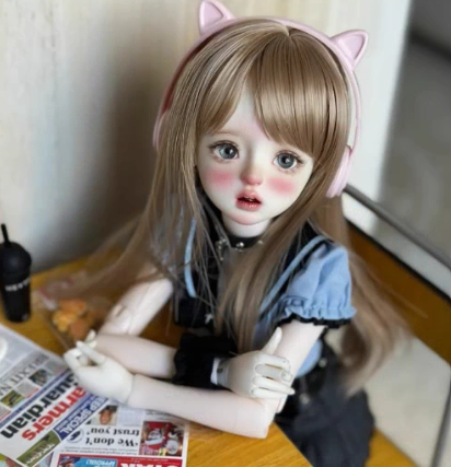 BJD Saki - Official Female Doll Full Set | Authentic BJD Base Model with SD Makeup -  1/4 Scale