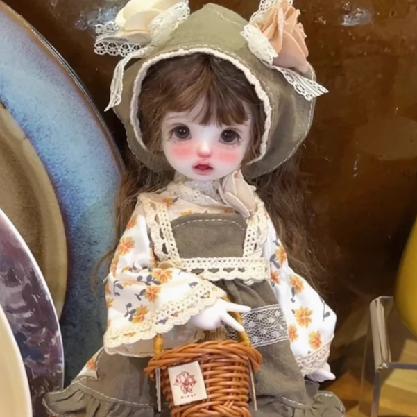 BJD Carol - 1/6 Original BJD Female Doll with Nude Body, SD Figurine