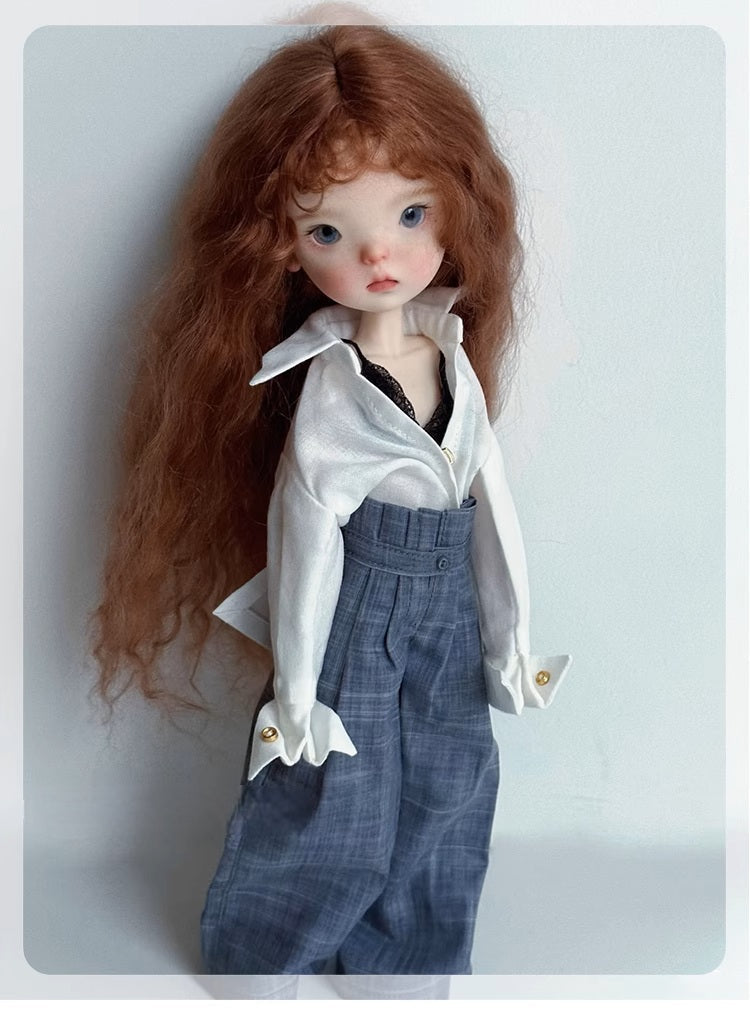 BJD Blue Bean- U1236 Adorable Xiao Bu, special body, SD doll, BJD blank body, resin nude doll with makeup, gift- 1/6 Scale