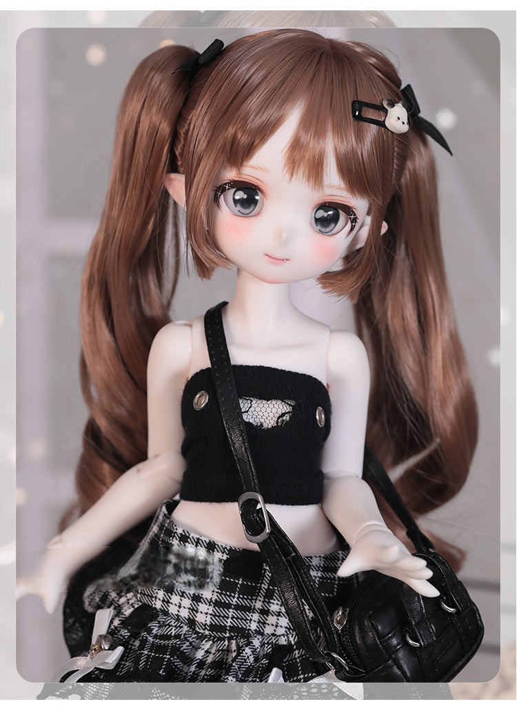 BJD Smiling Bunny Girl- U1227 Authentic Anime Style, blank body, BJD figure, SD doll - 1/4 Scale