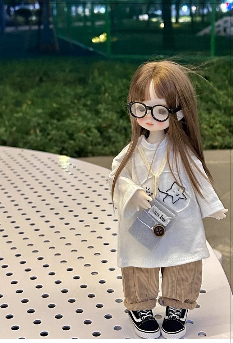 BJD  Smiling 'Soo' - U1244 Exquisite and Adorable Girl Doll, Advanced Jointed, Movable Humanoid Figurine- 1/6 Scale