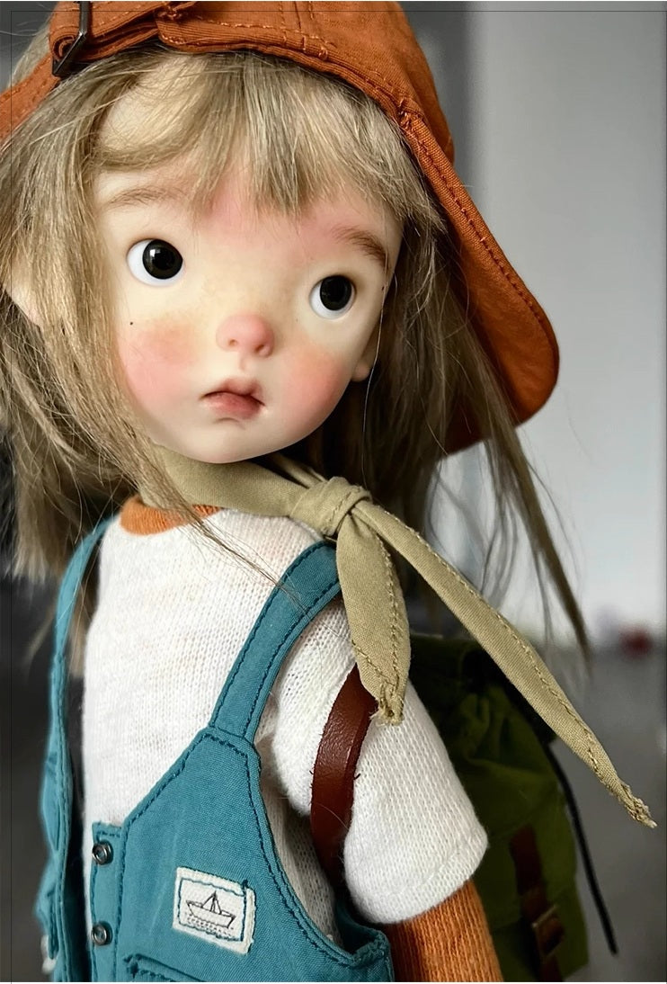 BJD Blue Bean- U1237 Adorable Xiao Bu, special body, SD doll, BJD blank body, resin nude doll with makeup, gift- 1/6 Scale