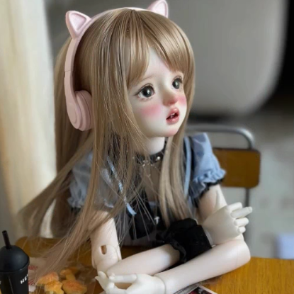 BJD Saki - Official Female Doll Full Set | Authentic BJD Base Model with SD Makeup -  1/4 Scale