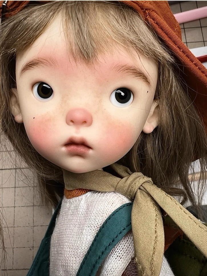 BJD Blue Bean- U1237 Adorable Xiao Bu, special body, SD doll, BJD blank body, resin nude doll with makeup, gift- 1/6 Scale