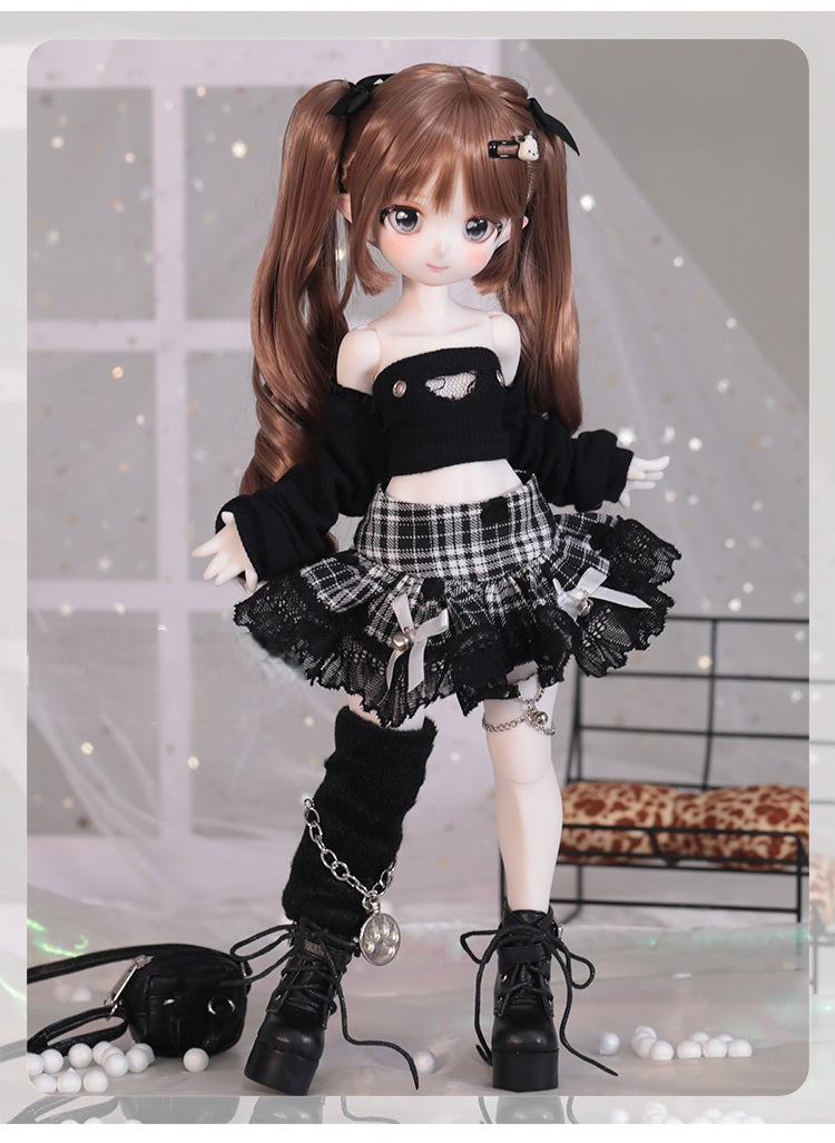 BJD Smiling Bunny Girl- U1227 Authentic Anime Style, blank body, BJD figure, SD doll - 1/4 Scale