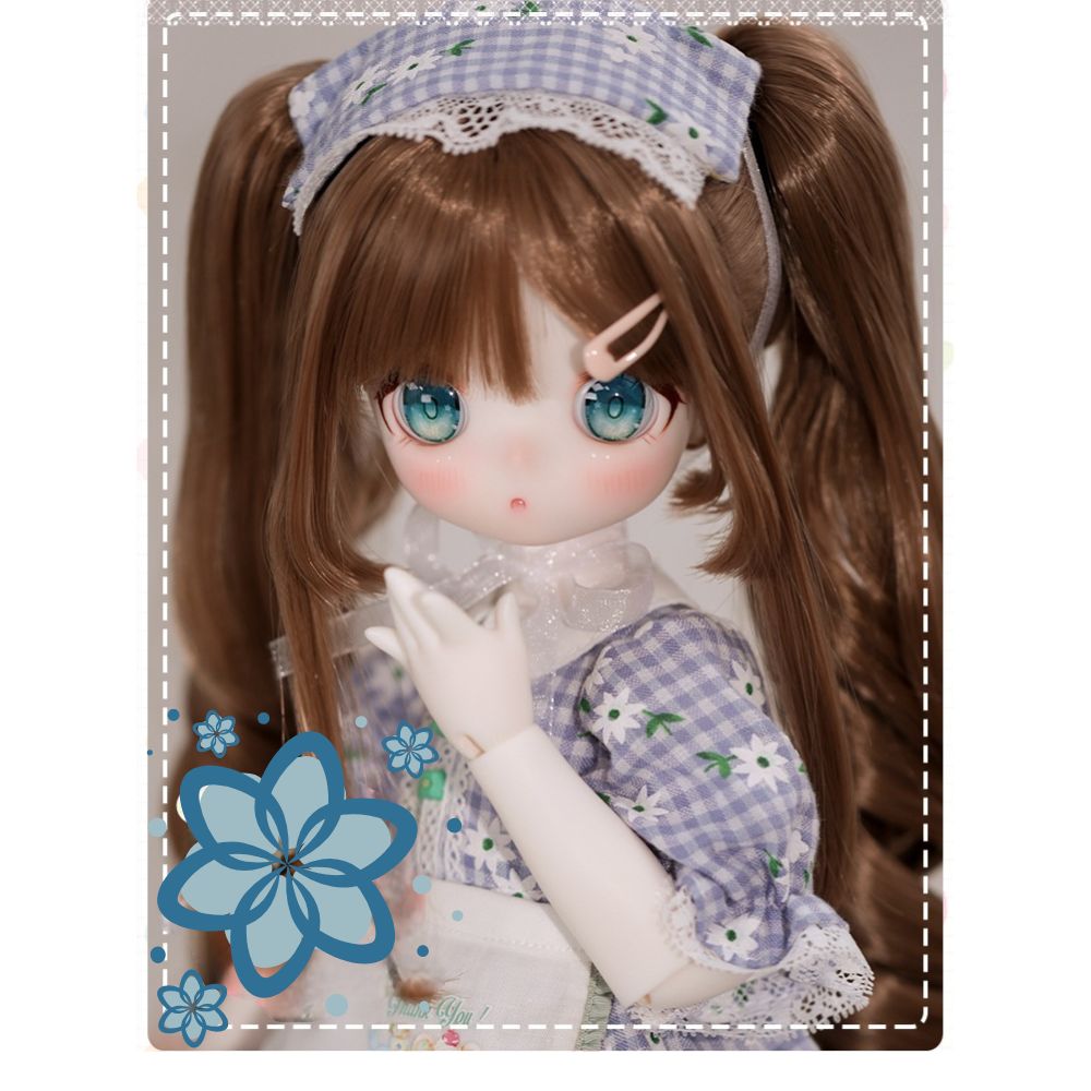 BJD Bear Girl- U1245 Anime-Style , Optional Human Body or Bear Body, BJD blank body, SD doll, BJD figure doll- 1/4 Scale