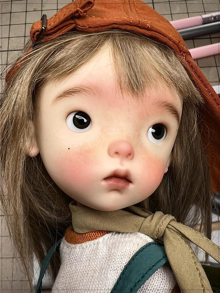 BJD Blue Bean- U1237 Adorable Xiao Bu, special body, SD doll, BJD blank body, resin nude doll with makeup, gift- 1/6 Scale