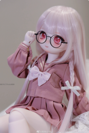 BJD Smiling Bear - Official Female Doll Base Model in SD Figurine- 1/4 Scale