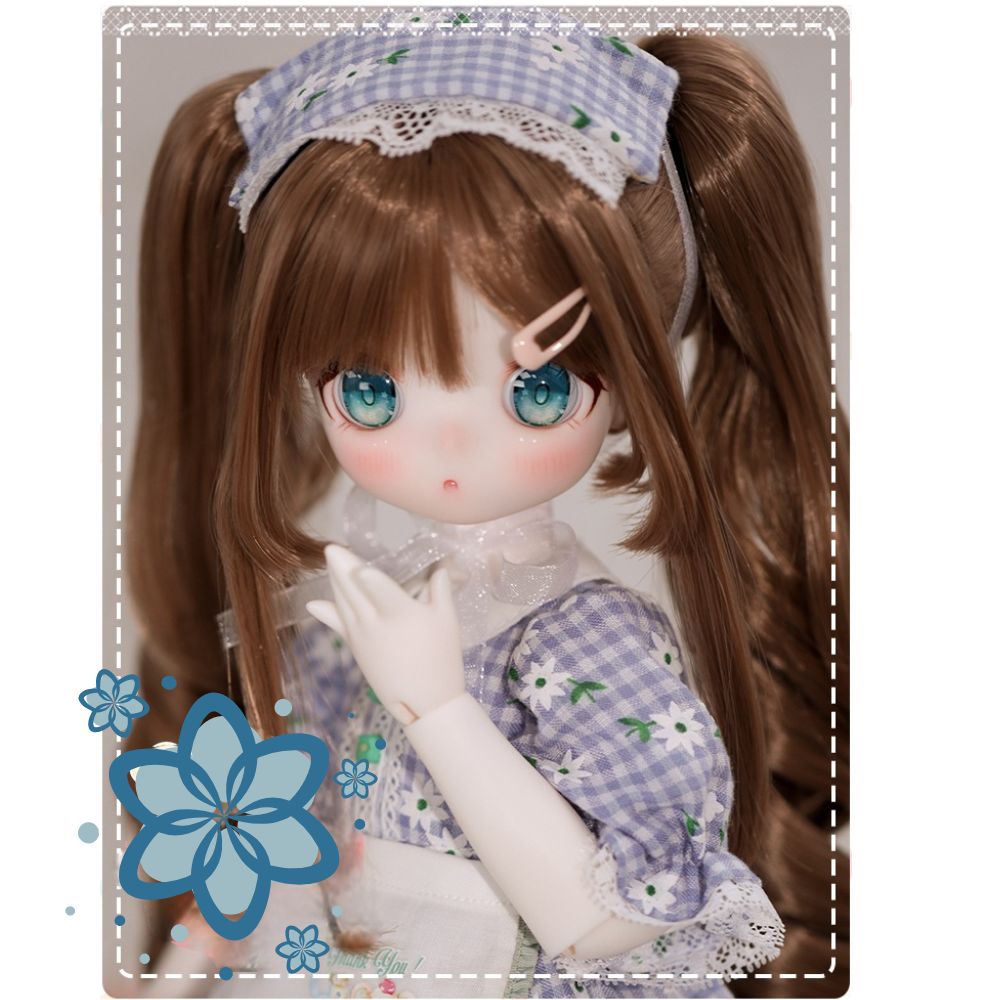 BJD Bear Girl- U1245 Anime-Style , Optional Human Body or Bear Body, BJD blank body, SD doll, BJD figure doll- 1/4 Scale