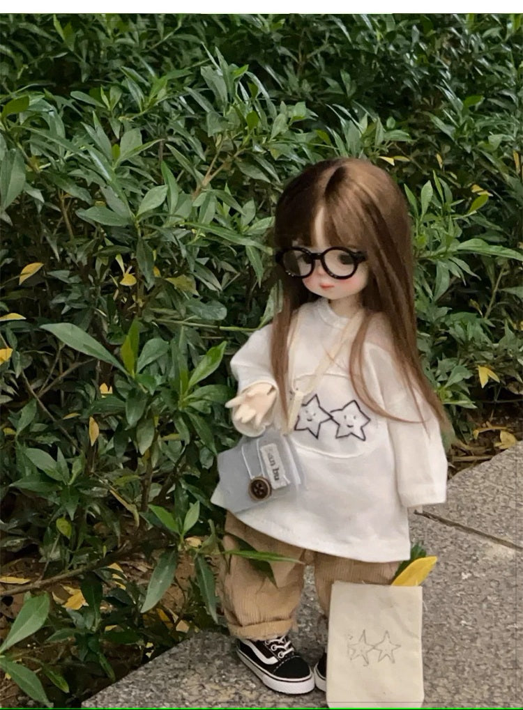 BJD  Smiling 'Soo' - U1244 Exquisite and Adorable Girl Doll, Advanced Jointed, Movable Humanoid Figurine- 1/6 Scale