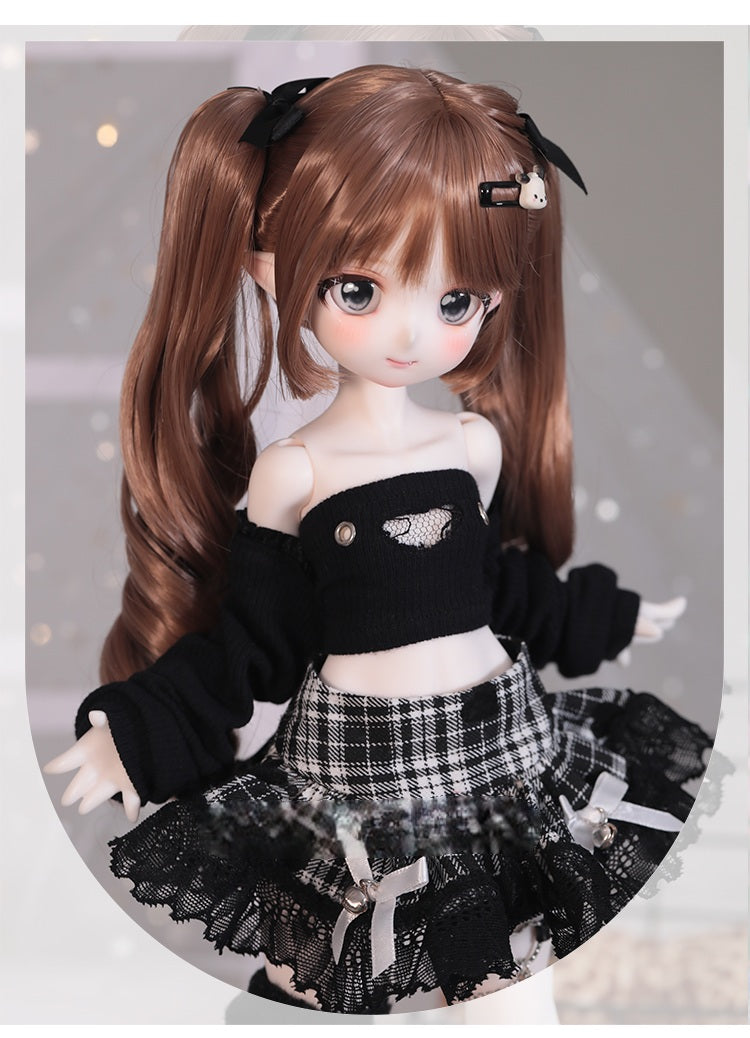 BJD Smiling Bunny Girl- U1227 Authentic Anime Style, blank body, BJD figure, SD doll - 1/4 Scale