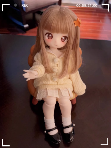 BJD Smiling Bear Girl-  Official Female Base Model in SD Style - 1/6 Scale