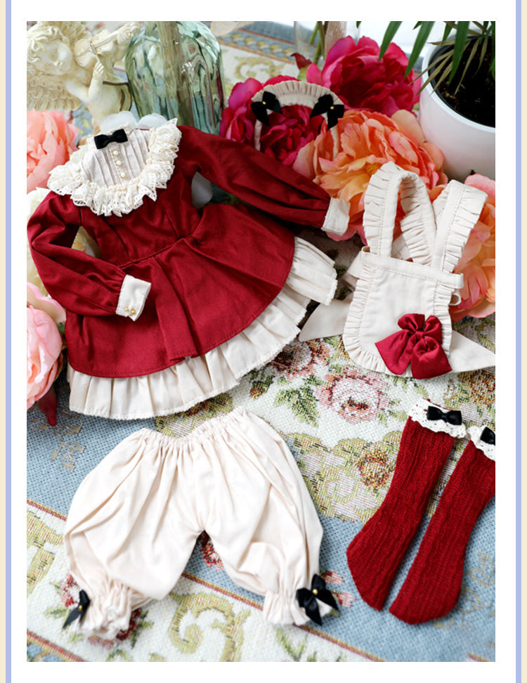 BJD [Doll Clothing]- U1246 Vintage Maid Outfit, Dress, One-Piece Dress, Customizable Sizes, SD Doll Clothing- 1/4, 1/6, 1/3 scale