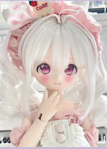 BJD Egg Bear Girl -  Official Female Base Model in SD Style Figurine- 1/4 Scale