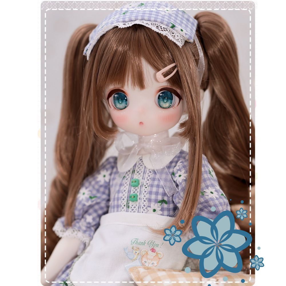 BJD Bear Girl- U1245 Anime-Style , Optional Human Body or Bear Body, BJD blank body, SD doll, BJD figure doll- 1/4 Scale