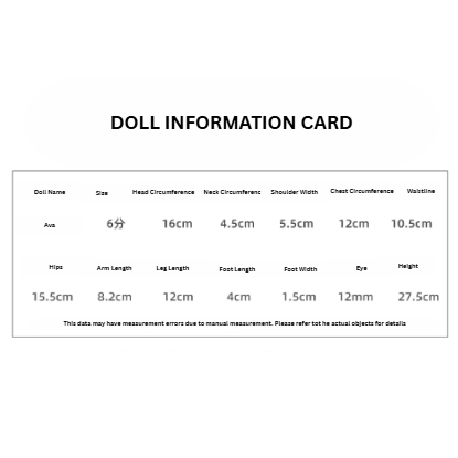 BJD Ava - U1226 Authentic BJD doll girl, blank body, SD doll, BJD figure doll - 1/6 Scale