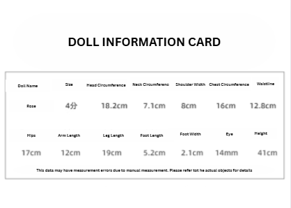 BJD 'Rose' (Rose) - U1225 authentic BJD, BJD blank body, SD doll, BJD figure doll - 1/4 Scale