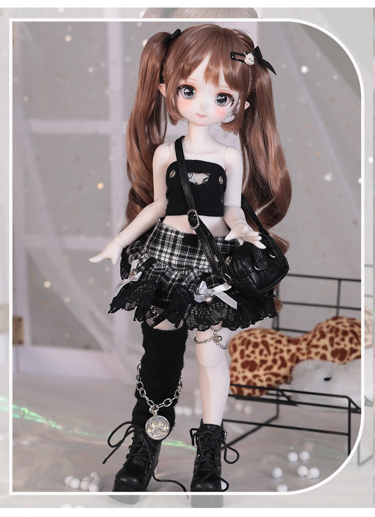 BJD Smiling Bunny Girl- U1227 Authentic Anime Style, blank body, BJD figure, SD doll - 1/4 Scale