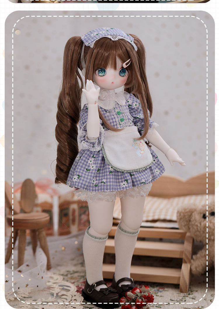 BJD Bear Girl- U1245 Anime-Style , Optional Human Body or Bear Body, BJD blank body, SD doll, BJD figure doll- 1/4 Scale