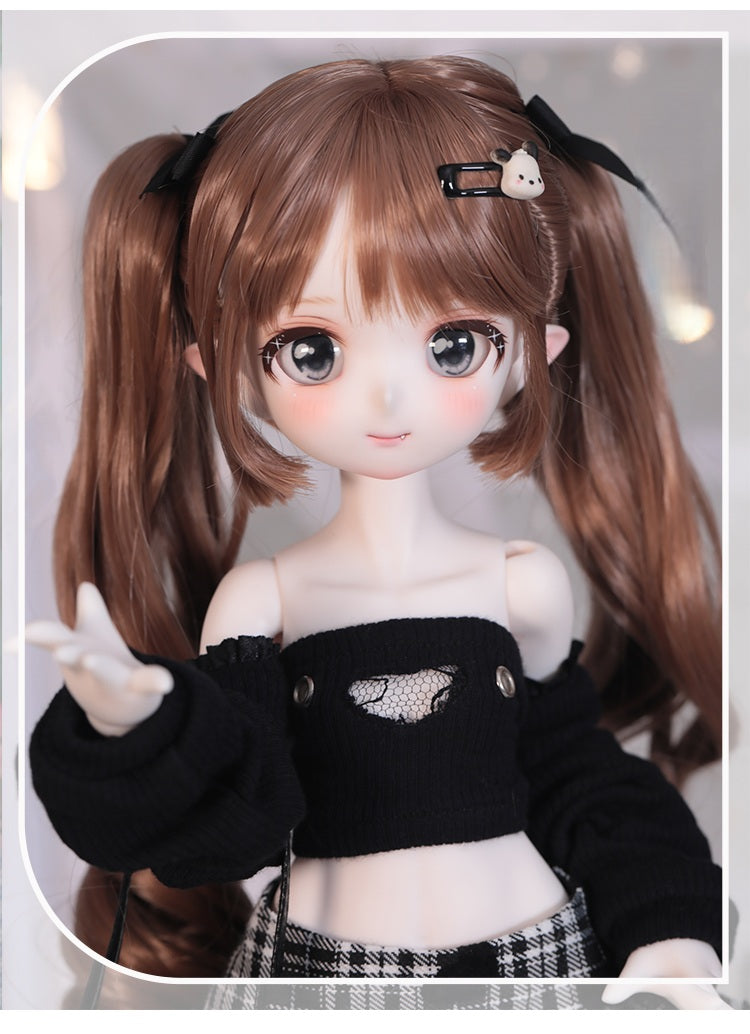 BJD Smiling Bunny Girl- U1227 Authentic Anime Style, blank body, BJD figure, SD doll - 1/4 Scale