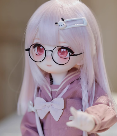 BJD Smiling Bear - Official Female Doll Base Model in SD Figurine- 1/4 Scale