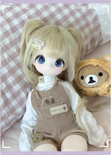 BJD Smiling Bear Doll - Official Female Doll Base Model in SD Figurine- 1/4 Scale