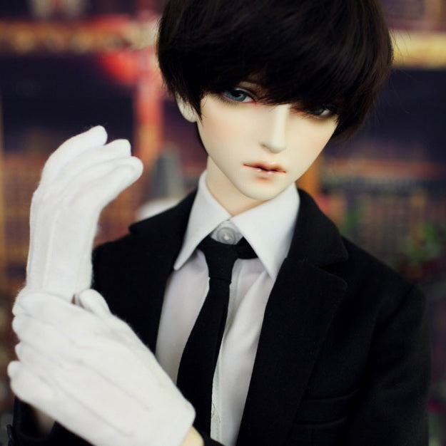 BJD [Men's Clothing] Black suit set - U1234 mature male, muscular male, men's clothing, customizable sizes- 1/4 Scale