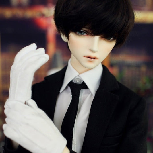 BJD [Men's Clothing] Black suit set - U1234 mature male, muscular male, men's clothing, customizable sizes- 1/4 Scale