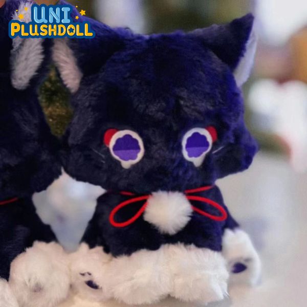 Genshin Handmade Luxury Wanderer Pet Scaramouche Cat Toy Cosplay Mascot Doll Gift, Genshin Scarameow Plushie
