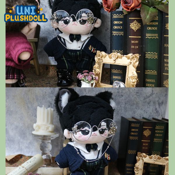 Uni Plush Doll Academic Knitted Autumn and Winter Coat British Uniform 20cm Plush Cotton Doll Clothes