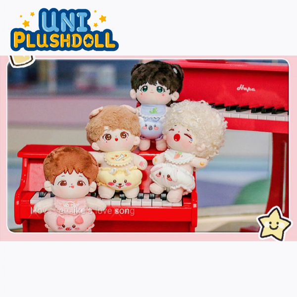 Uni Plush Doll Butt Kick Bread Pants Saliva Towel 20cm Plush Cotton Doll Clothes