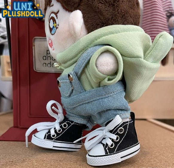 Uni Plush Doll Casual Lace-Up Canvas Shoes  20cm Plush Cotton Doll Shoes (clothes)